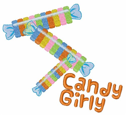 Candy Girl Machine Embroidery Design