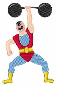 Picture of Weight Lifter Machine Embroidery Design