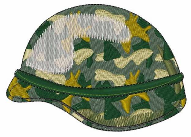 Picture of Mililtary Helmet Machine Embroidery Design