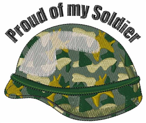 Proud Of My Soldier Machine Embroidery Design