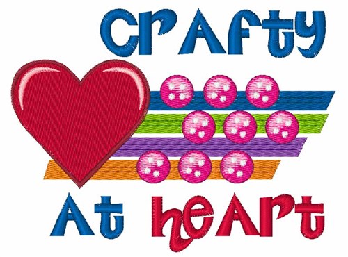 Crafty At Heart Machine Embroidery Design