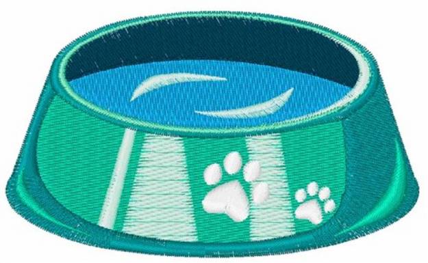 Picture of Dog Bowl Machine Embroidery Design