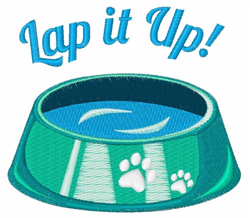 Lap It Up Machine Embroidery Design