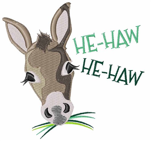 He-Haw Machine Embroidery Design