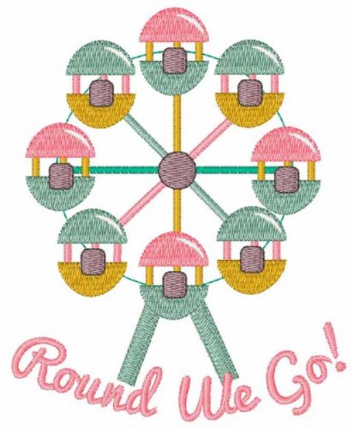 Picture of Round We Go Machine Embroidery Design
