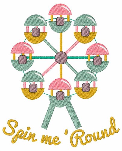 Spin Me Round Machine Embroidery Design