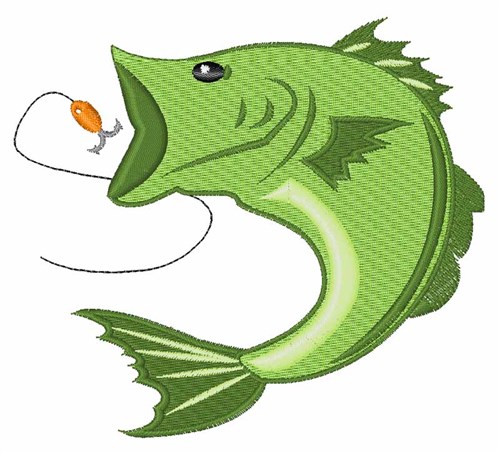 Catch Fish Machine Embroidery Design