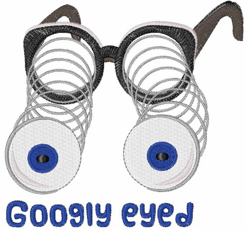 Googly Eyed Machine Embroidery Design