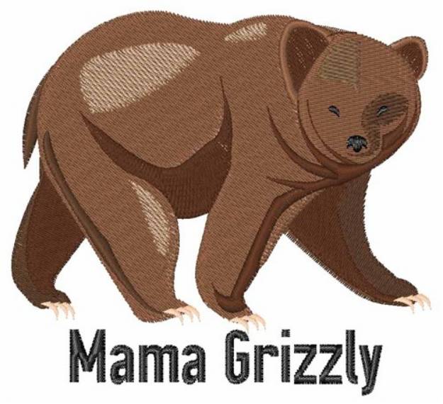 Picture of Mama Grizzly Machine Embroidery Design