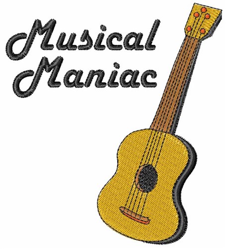 Musical Maniac Machine Embroidery Design
