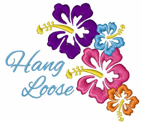 Hang Loose Machine Embroidery Design