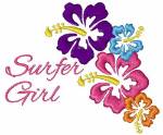 Picture of Surfer Girl Machine Embroidery Design