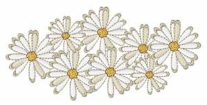 Picture of Daisy Flowers Machine Embroidery Design