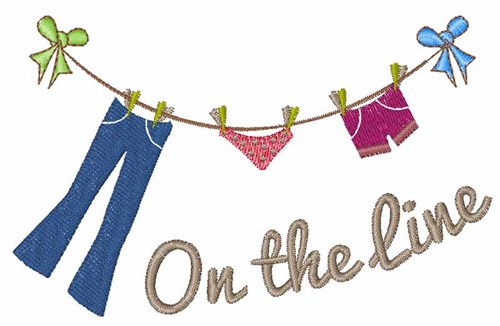 On The Line Machine Embroidery Design