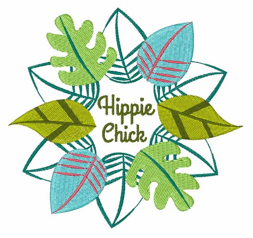 Hippie Chick Machine Embroidery Design
