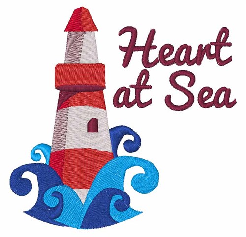 Heart At Sea Machine Embroidery Design