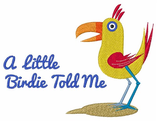 A Little Birdie Machine Embroidery Design
