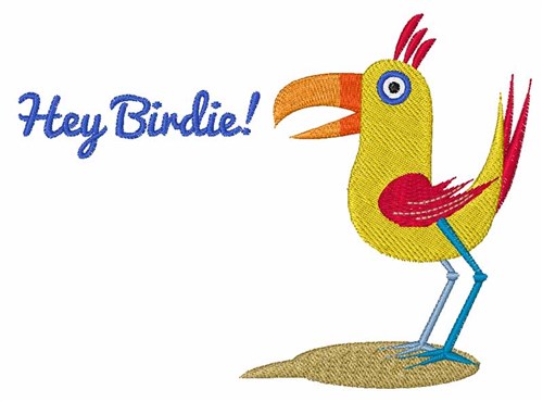 Hey Birdie Machine Embroidery Design