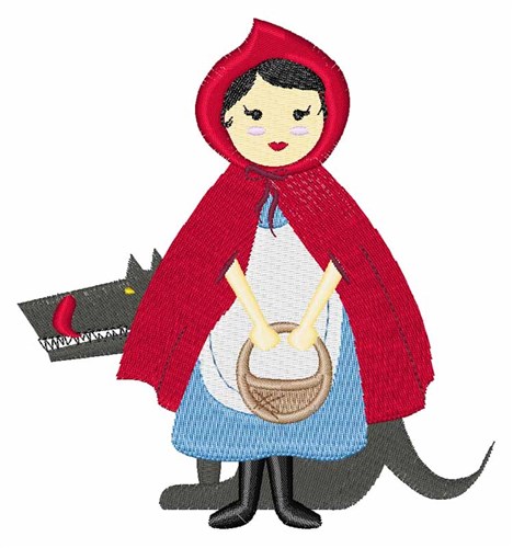 Red Riding Hood Machine Embroidery Design