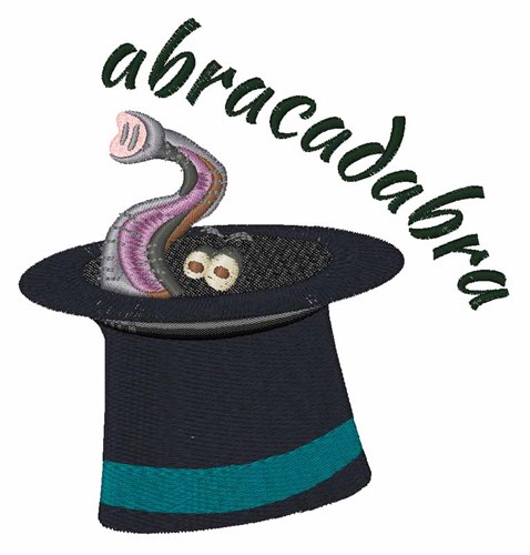 Abracadabra Machine Embroidery Design