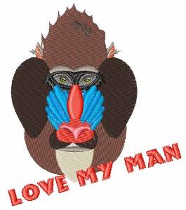 Picture of Love My Man Machine Embroidery Design