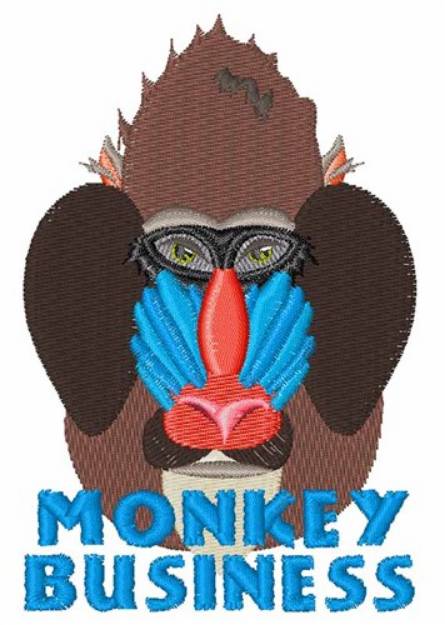 Picture of Mondey Business Machine Embroidery Design