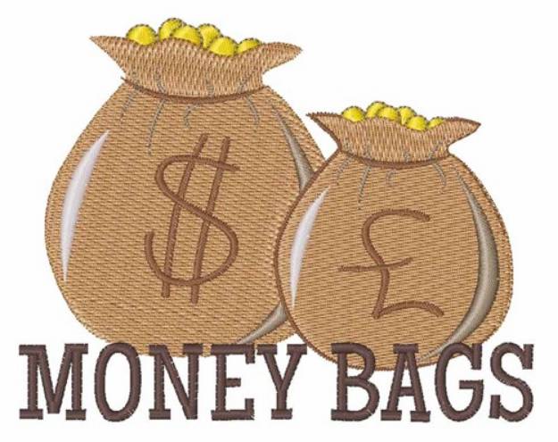 Picture of Money Bags Machine Embroidery Design