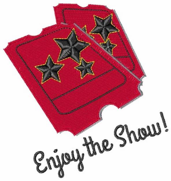Picture of Enjoy The Show Machine Embroidery Design
