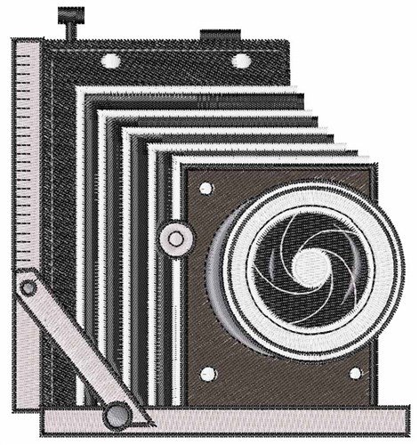 Vintage Camera Machine Embroidery Design