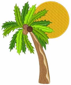 Picture of Coconut Tree Machine Embroidery Design