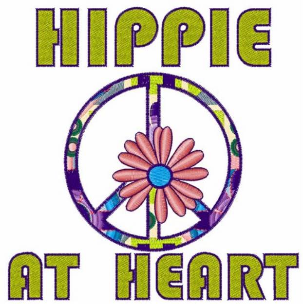 Picture of Hippie At Heart Machine Embroidery Design