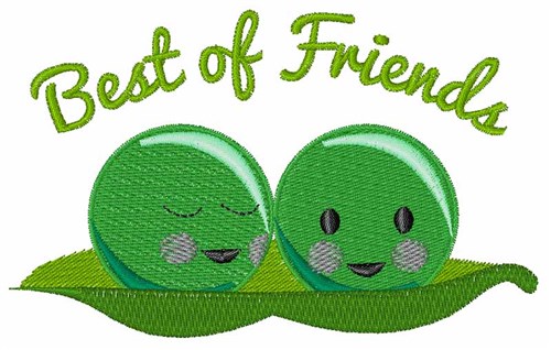Best Of Friends Machine Embroidery Design
