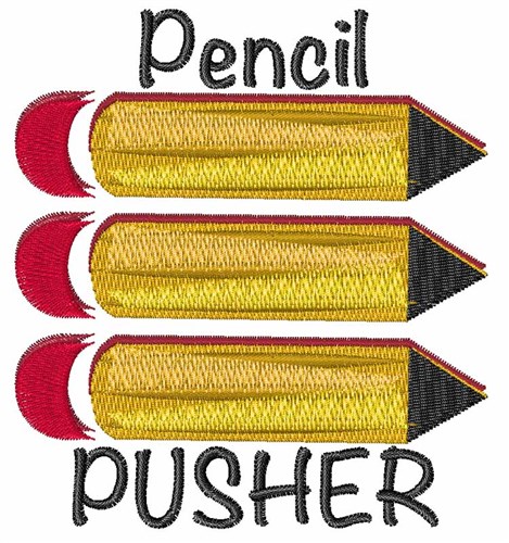 Pencil Pusher Machine Embroidery Design