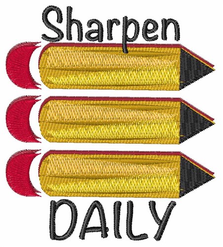 Sharpen Daily Machine Embroidery Design