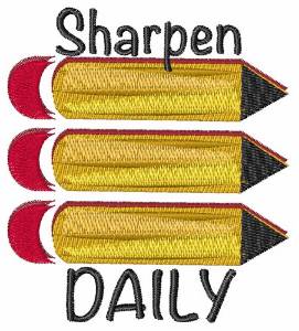 Picture of Sharpen Daily Machine Embroidery Design