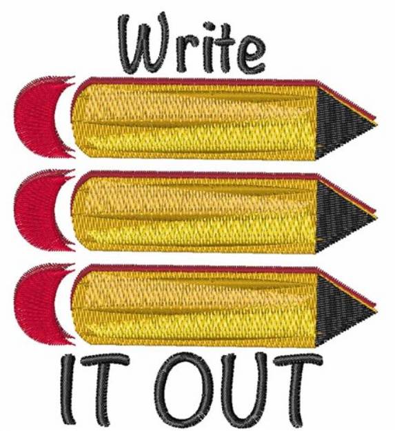 Picture of Write It Out Machine Embroidery Design