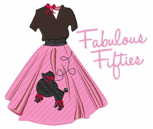 Fabulous Fifties Machine Embroidery Design