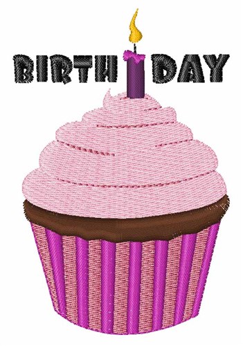 Birthday Candle Machine Embroidery Design