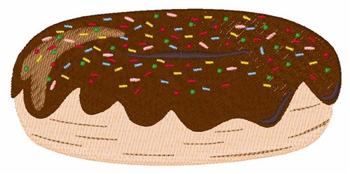Chocolate Doughnut Machine Embroidery Design