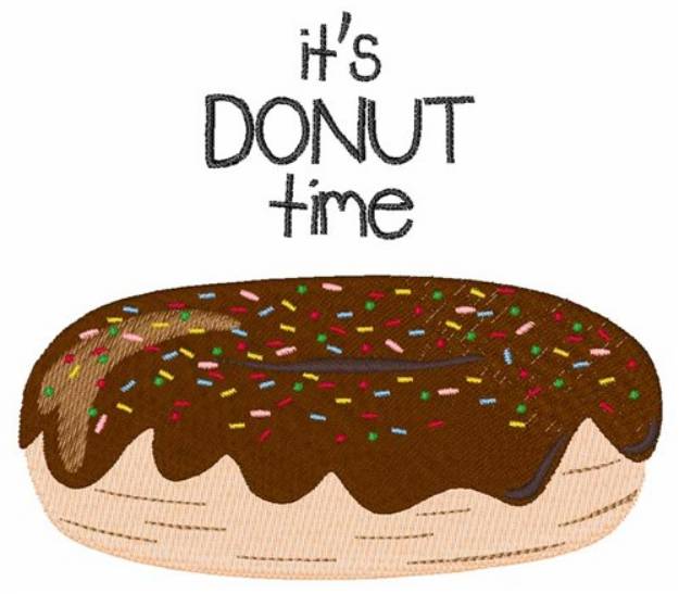 Picture of Its Donut Time Machine Embroidery Design