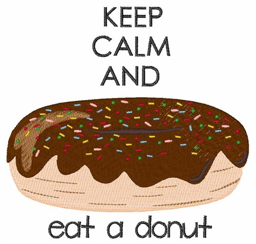 Eat A Donut Machine Embroidery Design