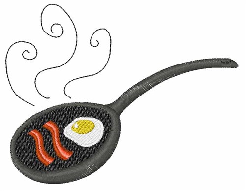 Bacon & Eggs Machine Embroidery Design