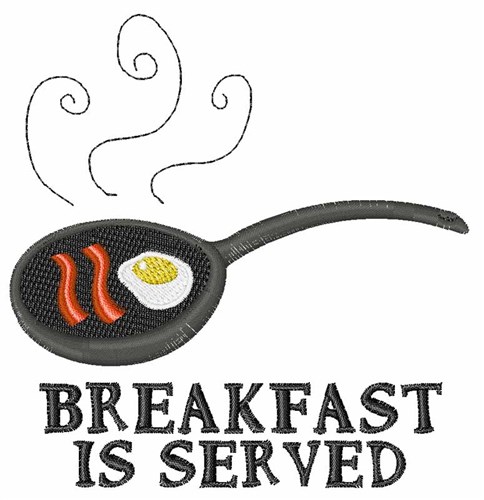 Breakfast Is Served Machine Embroidery Design