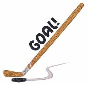 Picture of Hockey Goal Machine Embroidery Design