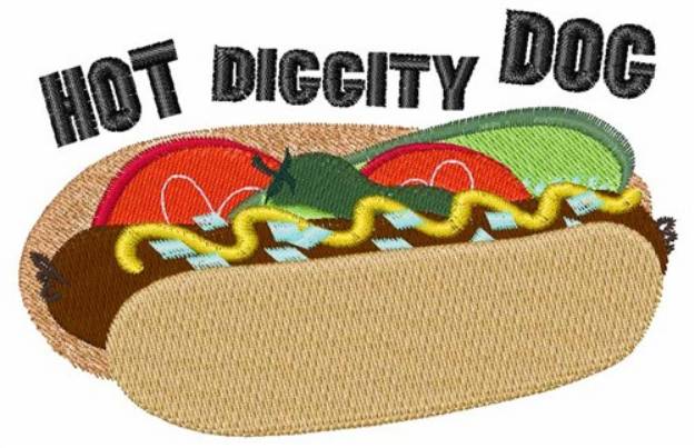 Picture of Hot Diggity Dog Machine Embroidery Design