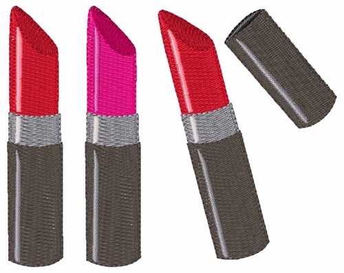 Lipsticks Machine Embroidery Design