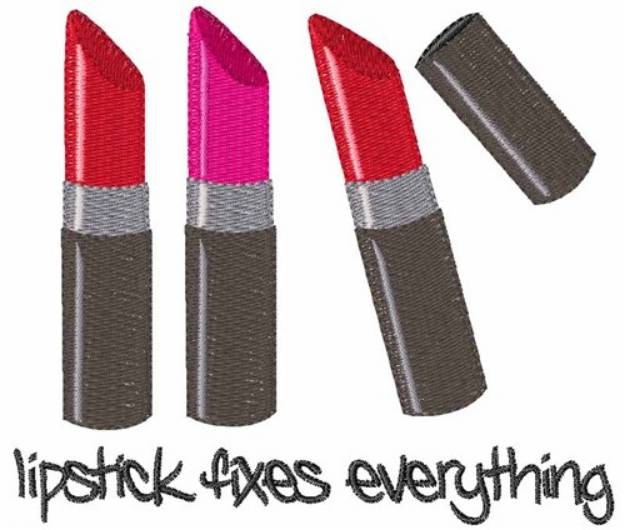 Picture of Lipstick Fixes Machine Embroidery Design