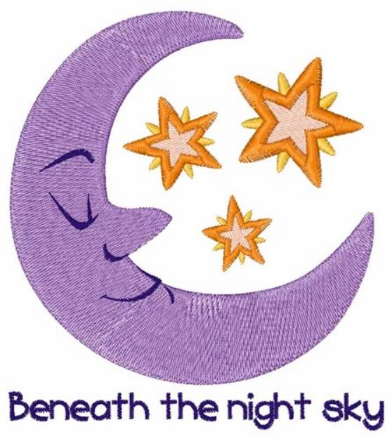 Picture of The Night Sky Machine Embroidery Design