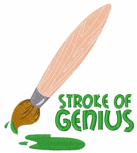 Stroke Of Genius Machine Embroidery Design