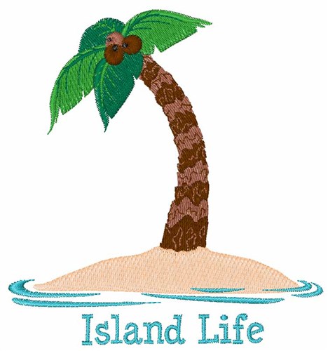Island Life Machine Embroidery Design